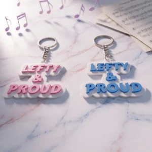 LEFTY & Proud Solak Anahtarlık ve Çanta Süsü - Solaklığınızla Kıvanç Duyun