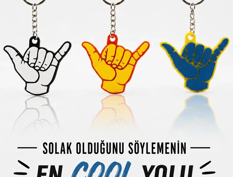 Sol El Hang Loose Anahtarlık ve Çanta Süsü